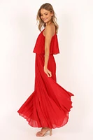 Petal and Pup Women's Gia Pleated Halterneck Maxi Dress