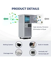 Sugift 10000 Btu Portable Air Cooler with Fan and Dehumidifier Mode