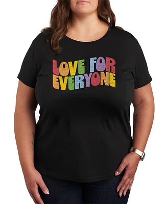 Hybrid Apparel Trendy Plus Pride Love for Everyone Graphic T-Shirt