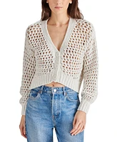 Steve Madden Women's Luca Chunky Crochet Cardigan