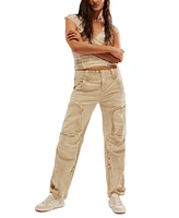 Free People Women's Can't Compare Mid-Rise Slouch Pants