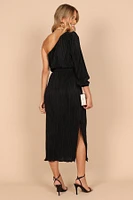 Petal and Pup Women's Pontee One Shoulder Pleated Midi Dress