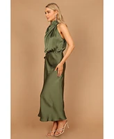 Petal and Pup Women's Amelie One Shoulder Maxi Dress