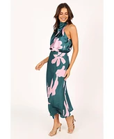 Anabelle Halter Neck Midi Dress