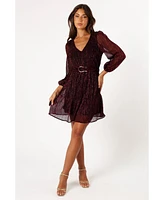 Glimmer Long Sleeve Mini Dress