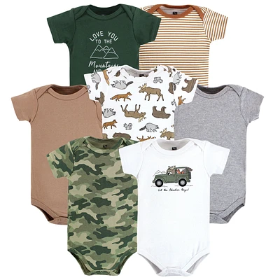 Hudson Baby Boys Cotton Bodysuits