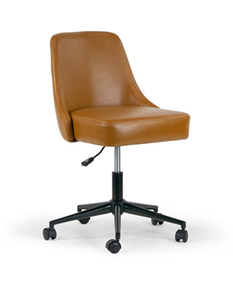 Glamour Home 35.5" Aurica Polyester, Metal Task Chair