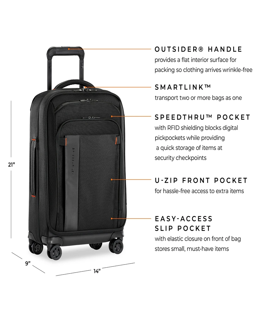 Briggs & Riley Zdx 21" Carry-on Expandable Spinner