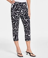 I.n.c. International Concepts Women's Printed Capri Pants, Created for Macy's