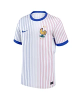 Nike Men's White France National Team 2024 Away Replica Blank Jersey