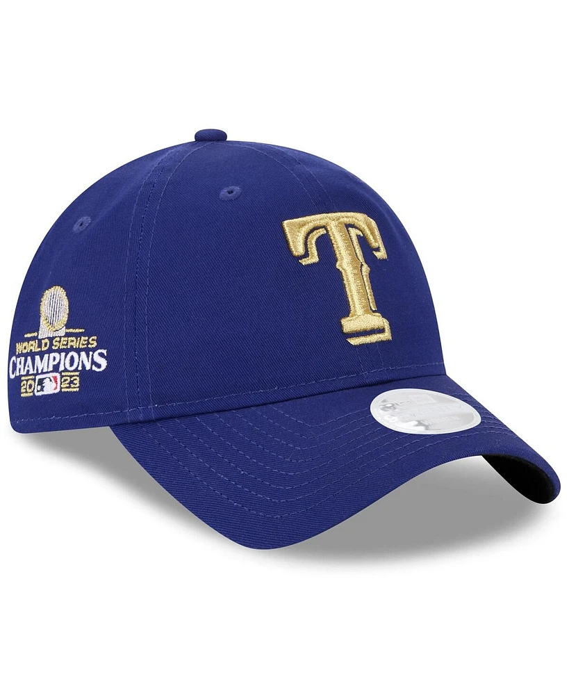 New Era Women's Royal Texas Rangers 2024 Gold Collection 9TWENTY Adjustable Hat