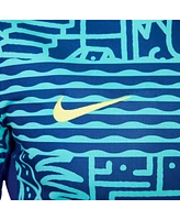 Nike Men's Blue Brazil National Team 2024 Academy Pro Pre-Match Top