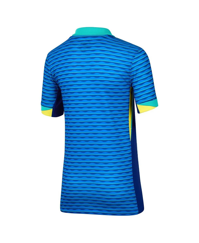 Nike Big Boys and Girls Blue Brazil National Team 2024 Away Stadium Replica Jersey