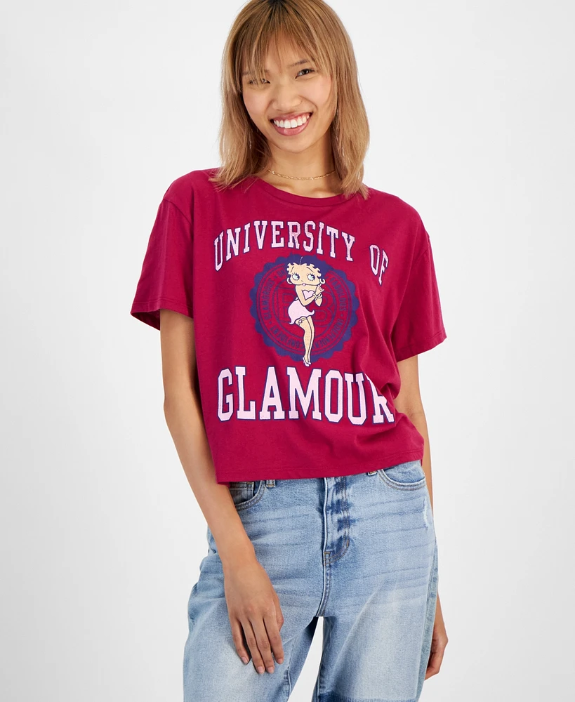 Grayson Threads, The Label Juniors' Betty Boop Glamour University Graphic T-Shirt