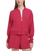 Andrew Marc Sport Women's Woven Bomber Jacket