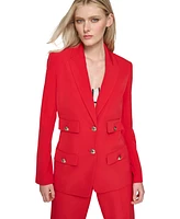 Karl Lagerfeld Women's Two-Button Notched-Collar Blazer