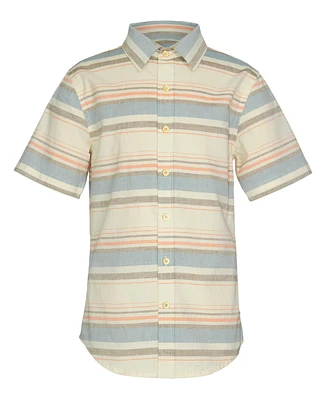 Univibe Big Boys Ravine Stripe Short Sleeve Woven Shirt