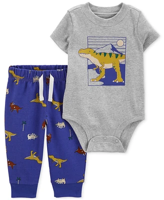 Carter's Baby Boys Dinosaur Graphic Bodysuit & Pants, 2 Piece Set