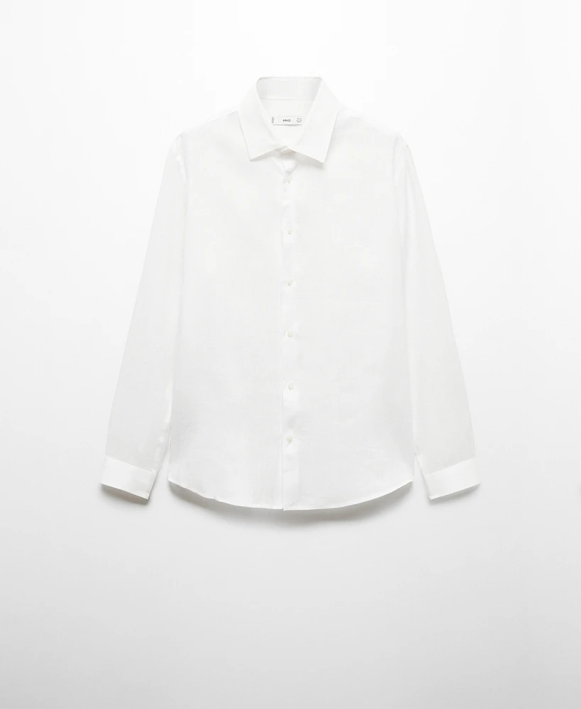 Mango Men's 100% Linen Shirt