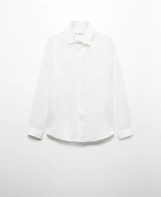 Mango Men's 100% Linen Shirt