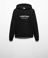 Mango Men's Embroidered Hoodie