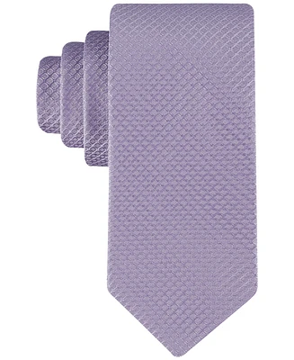 Calvin Klein Men's Spencer Solid Grid Tie