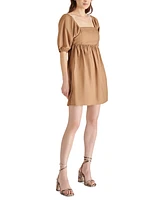 Steve Madden Women's Inara Square-Neck Puff-Sleeve Mini Dress