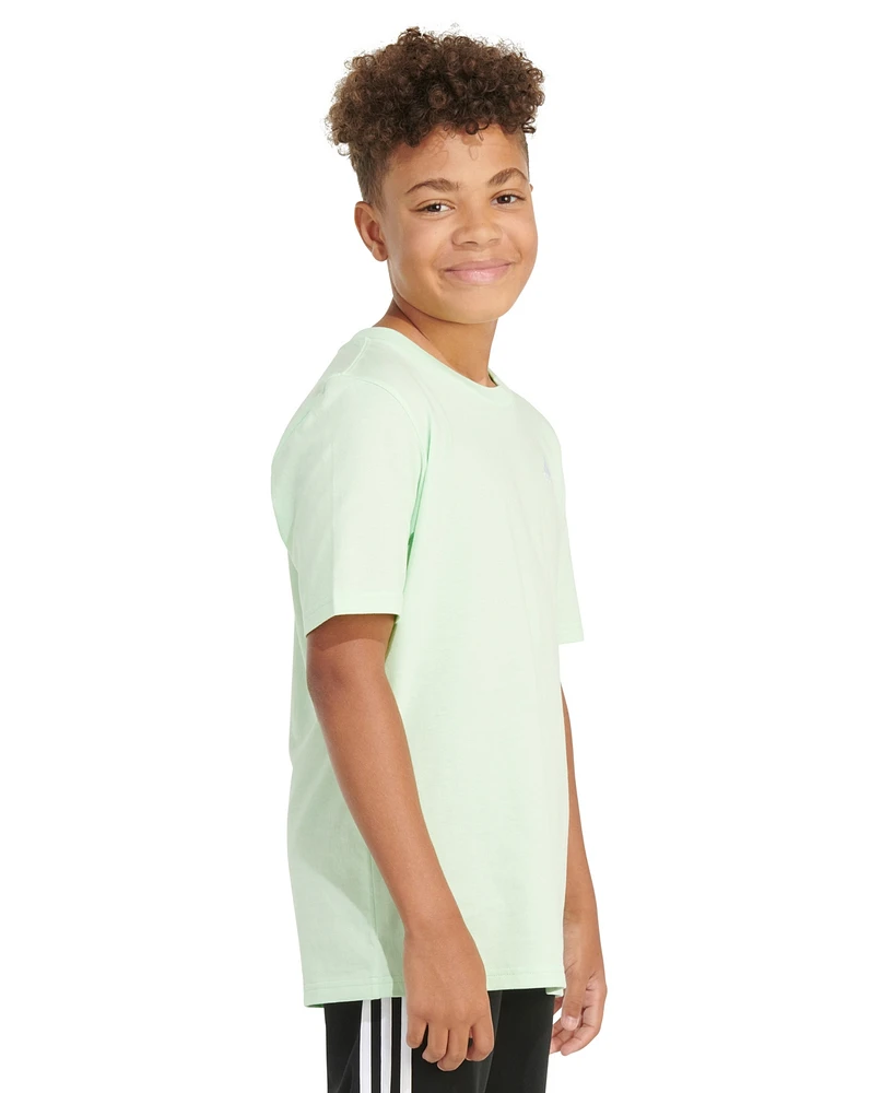 adidas Big Boys Cotton Short-Sleeve Essential Embroidered Logo T-Shirt