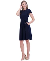 Jessica Howard Petite Keyhole Fit & Flare Dress