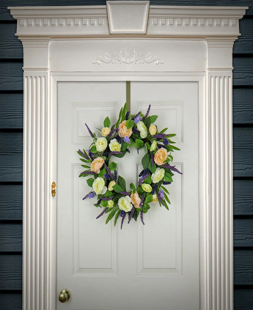National Tree Company 24 Ranunculus and Astilbes Wreath
