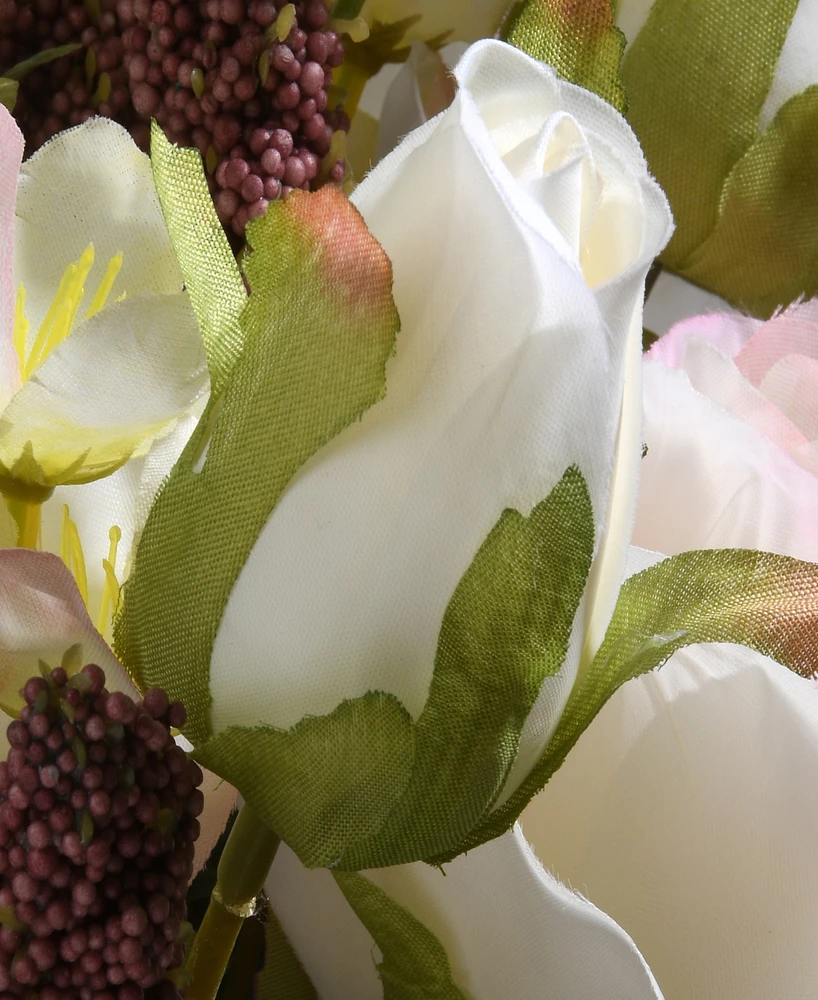 National Tree Company 19 Light Rose Bundle
