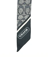Coach 50" Textured Signature C Printed Silk Skinny
