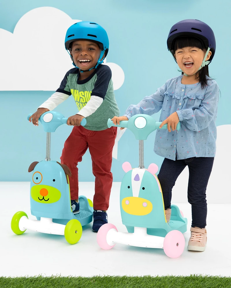 Skip Hop Zoo 3-in-1 Ride-On Unicorn Toy Scooter