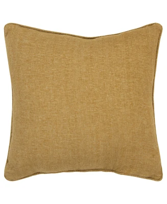 Rizzy Home Solid Polyester Filled Decorative Pillow, 20" x