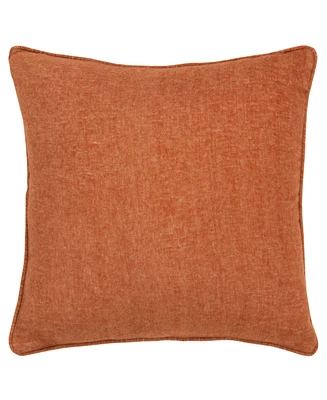 Rizzy Home Solid Polyester Filled Decorative Pillow, 20" x 20"