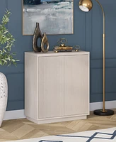 Hudson & Canal Alston 28" Wide Rectangular Accent Cabinet in Alder White