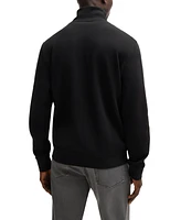 Boss by Hugo Men's Logo Patch Zip-Neck Sweatshirt