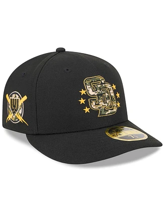 New Era Men's Black San Diego Padres 2024 Armed Forces Day Low Profile 59FIFTY Fitted Hat