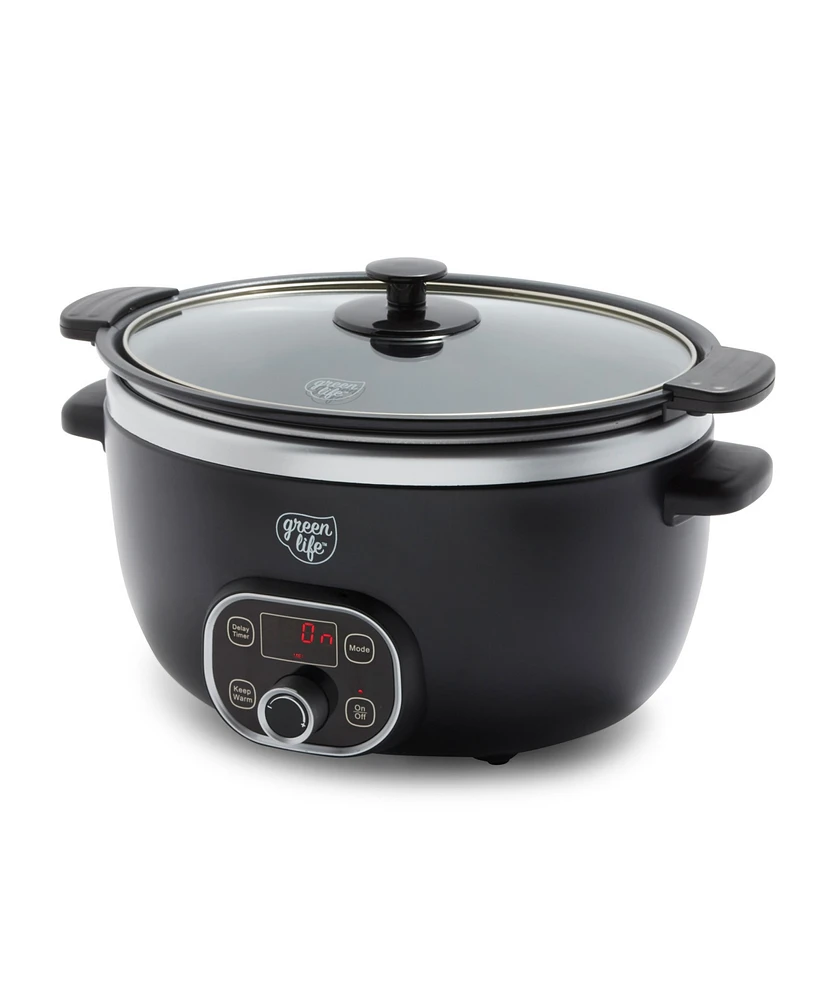 GreenLife Cook Duo Healthy 6qt Ceramic Nonstick Slow Cooker