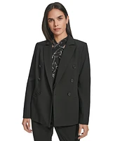 Calvin Klein Women's Peak-Lapel Double-Breasted Blazer