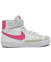 Nike Little Girls' Blazer Mid '77 Fastening Strap Casual Sneakers from Finish Line