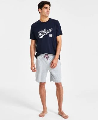 Tommy Hilfiger Mens Logo T Shirt Sleep Shorts Sold Separates