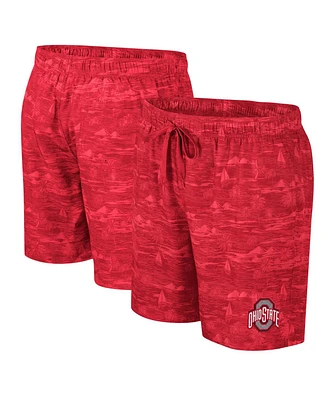 Colosseum Men's Scarlet Ohio State Buckeyes Ozark Swim Shorts