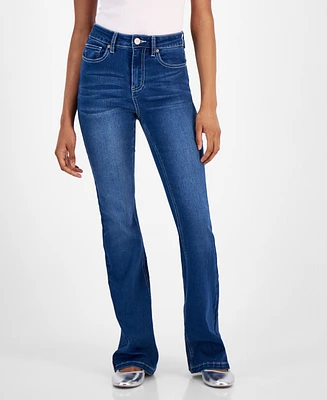 Dollhouse Juniors' High-Rise Flare-Hem Jeans