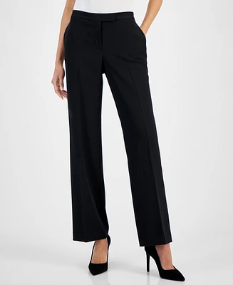 Kasper Petite Tab-Waist, Straight-Fit Modern Dress Pants