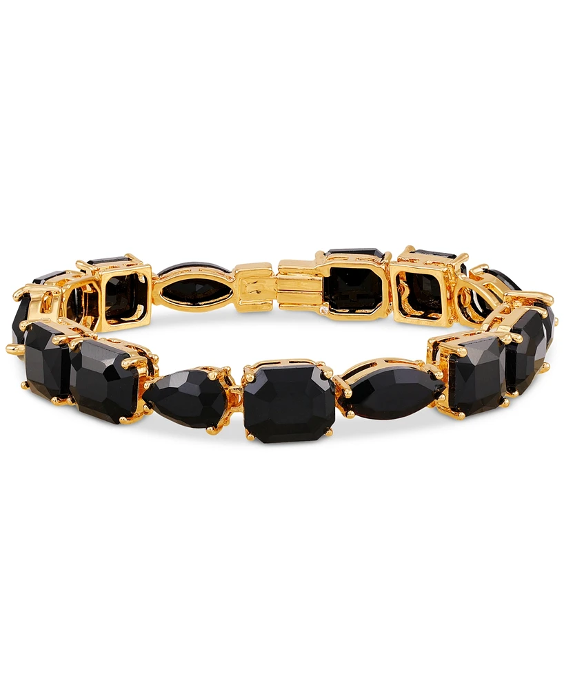 Guess Mixed Cut Crystal Statement Flex Bracelet