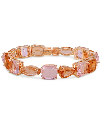 Guess Mixed Cut Crystal Statement Flex Bracelet