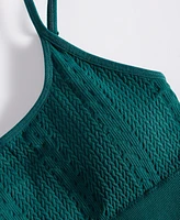 State of Day Women's Seamless Cable-Knit Bralette, Created for Macy's