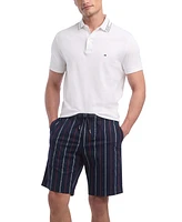 Tommy Hilfiger Men's Brooklyn Straight Fit Foulard Striped 9" Shorts