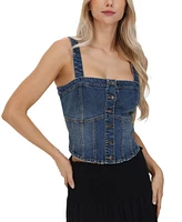 Frye Women's Denim Corset Top